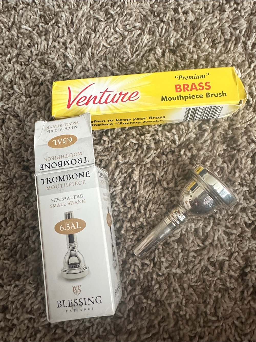 Blessing 6.5AL Trombone Mouthpiece in Silver